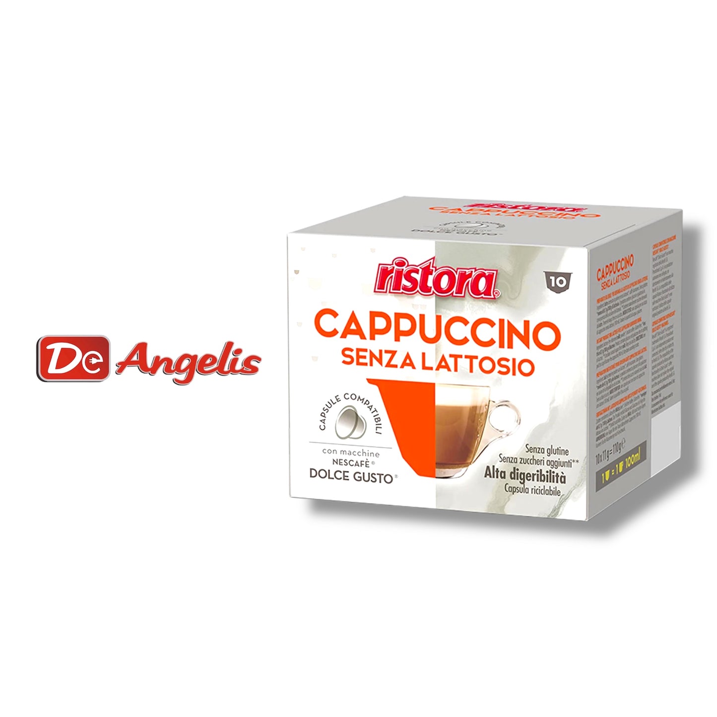 Ristora: Cappuccino senza lattosio