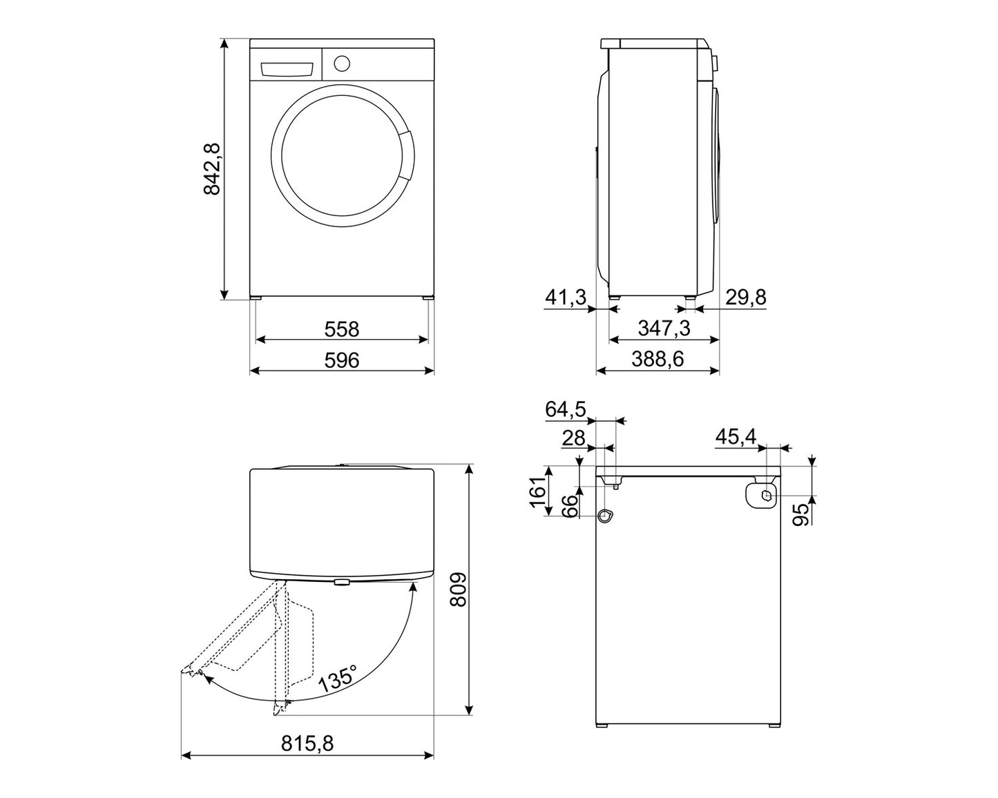 SMEG: lavatrice slim 4KG seconda scelta
