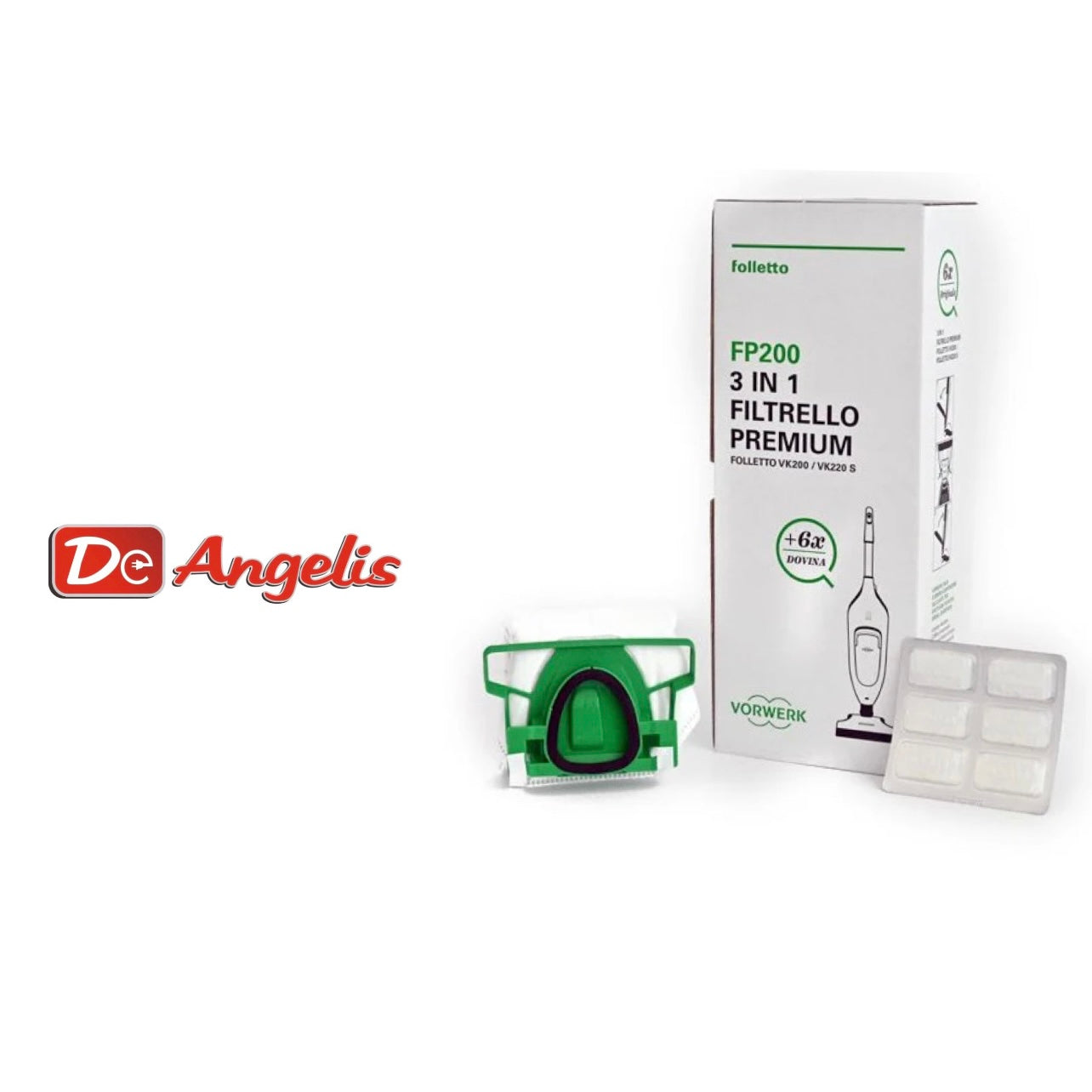 Sacchetti originali + dovina vk200/220s
