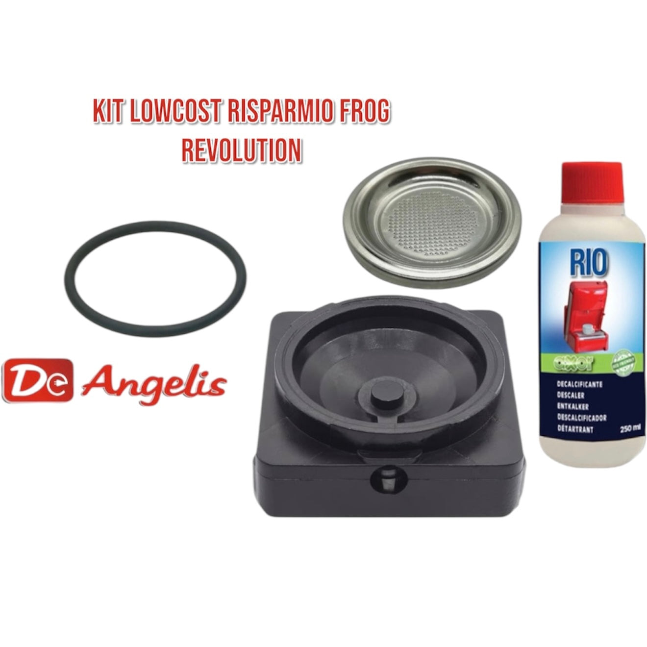 Kit LowCost risparmio Frog Revolution con portacialda in plastica