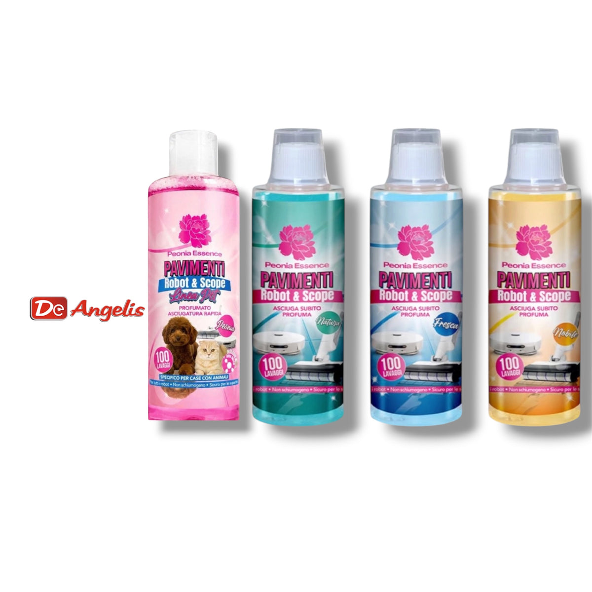 Set da 4 detergenti robot&scope