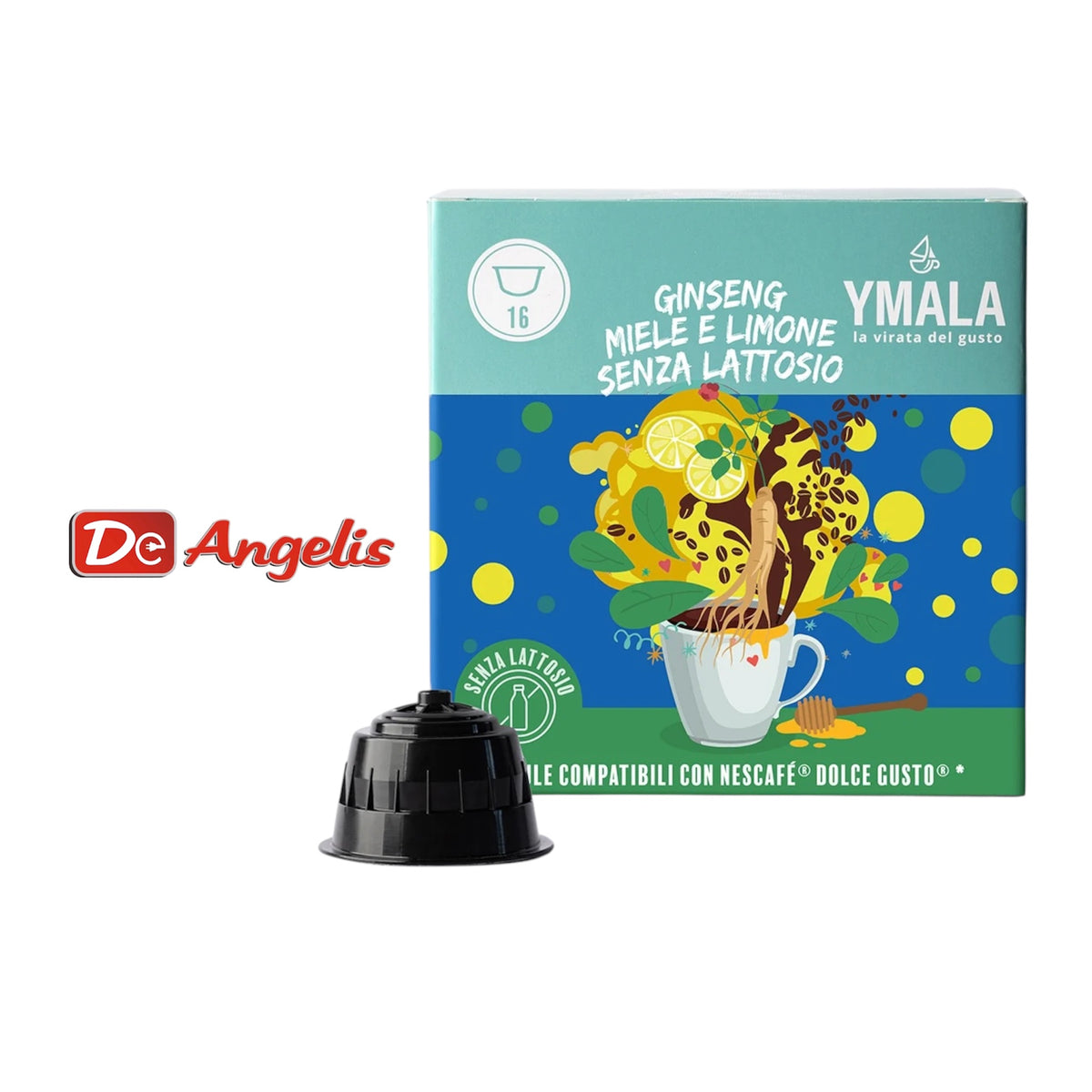 Ymala - Ginseng Miele e Limone senza lattosio