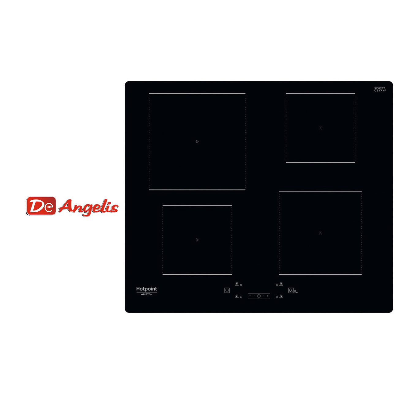 Hotpoint Ariston: piano cottura a induzione 4 fuochi
