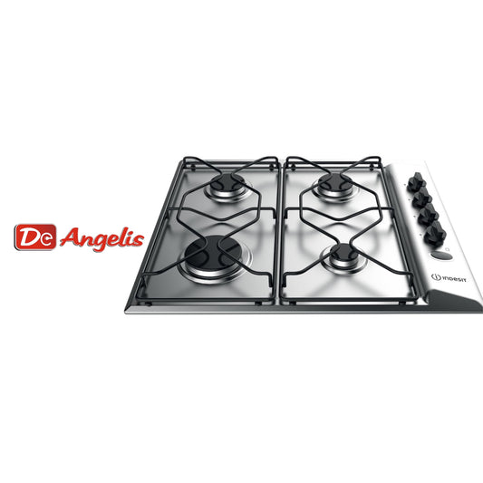 Indesit: Piano Cottura 4 fuochi inox